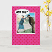 ユーモアあふれる婚約おめでとうカード カード (黄色い花)