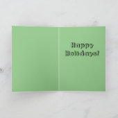 ユーモアあふれる安っぽいサンタのクリスマスカード カード (内部)