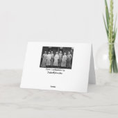 ユーモアあふれる家族の隔離生活 コロナ マスクでの再会 カード (裏面)