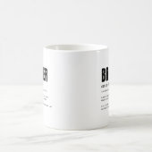ユーモアあふれる心からの兄弟の定義 コーヒーマグカップ (中央)