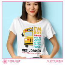 ユーモアあふれる怒れる小学校バスの運転手