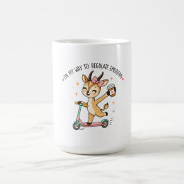 ユーモアあふれる感情調整ガゼルとコーヒー コーヒーマグカップ