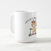 ユーモアあふれる感情調整ガゼルとコーヒー コーヒーマグカップ (正面左)