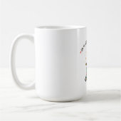 ユーモアあふれる感情調整ガゼルとコーヒー コーヒーマグカップ (左)