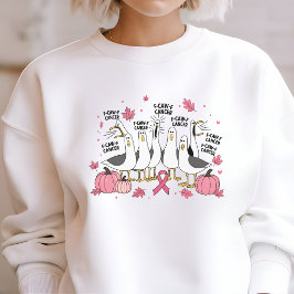 ユーモアあふれる抗がんTシャツ ピンクリボン運動 サルカスティックな乳がん啓発 スウェットシャツ