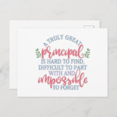 ユーモアあふれる教師感謝校長 ポストカード (正面/裏面)