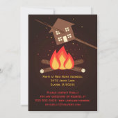 ユーモアあふれる文字通りの新築祝いパーティー 招待状 (裏面)