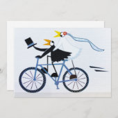 ユーモアあふれる新婦と新郎のラブラブカップル シーズンカード (正面/裏面)