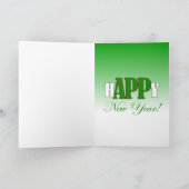ユーモアあふれる新年の挨拶 カード (内部)