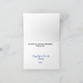 ユーモアあふれる本物の郵便局員の誕生日カード カード (内部)