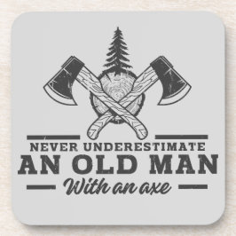 ユーモアあふれる林業者の名言 おじいさんの斧 コースター