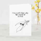 ユーモアあふれる楽しい結婚記念日 カード (黄色い花)