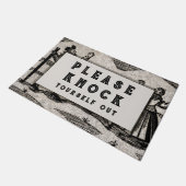 ユーモアあふれる歓迎 ドアマット (アングル)