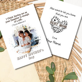 ユーモアあふれる母の日のカード　娘から シーズンカード