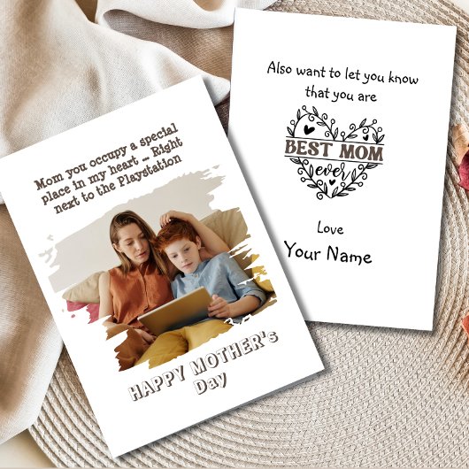 ユーモアあふれる母の日のカード　息子から シーズンカード