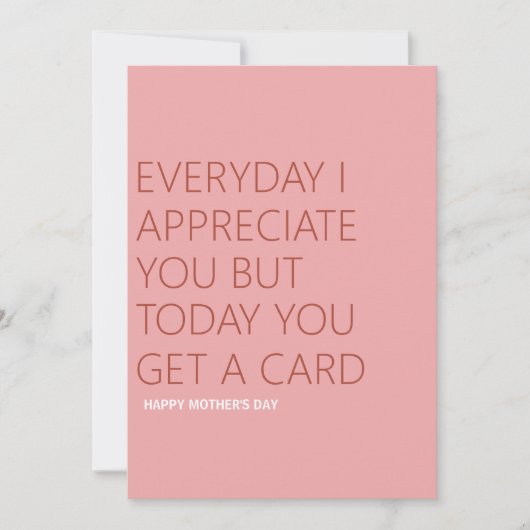 ユーモアあふれる母の日 シーズンカード (正面)