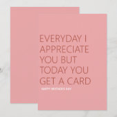 ユーモアあふれる母の日 シーズンカード (正面/裏面)