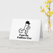 ユーモアあふれる父の日のおなら カード (黄色い花)