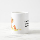 ユーモアあふれる犬とねずみ コーヒーマグカップ (中央)