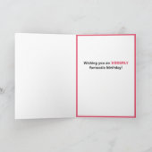 ユーモアあふれる猫の誕生日 カード (内部)