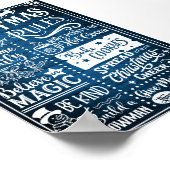 ユーモアあふれる現代的なクリスマスルールポスター ポスター (角)