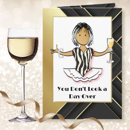 ユーモアあふれる皮肉がきいた素敵な大胆なエスニックな誕生日 カード