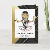 ユーモアあふれる皮肉がきいた素敵な大胆なエスニックな誕生日 カード (正面)