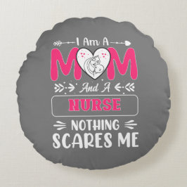 ユーモアあふれる看護師ママ、看護師ママの面白い名言 ラウンドクッション