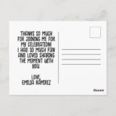  ユーモアあふれる祭り ピニャータ パーティー ありがとう ポストカード (裏面)