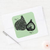 ユーモアあふれる科学的図解イラスト スクエアシール (封筒)