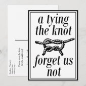 ユーモアあふれる結婚式の面白いSave The Date 結婚のお知らせ 招待状 (正面/裏面)