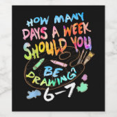 ユーモアあふれる絵を描く芸術家 ワインラベル (シングルラベル)