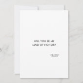 ユーモアあふれる花嫁の介添人 / 最高の友人へのプレゼント 招待状 (裏面)