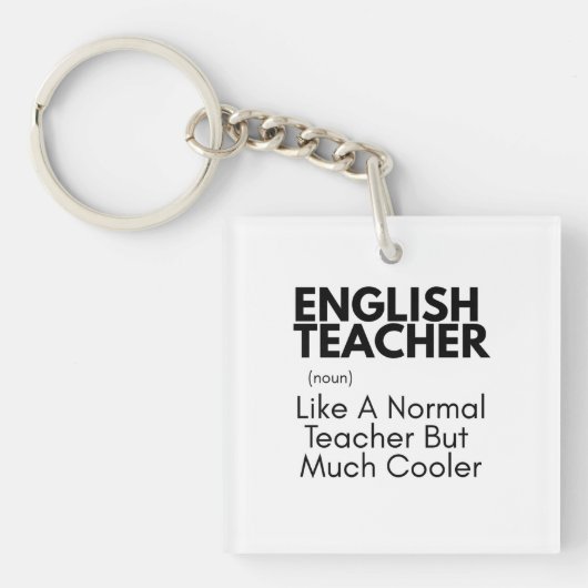 ユーモアあふれる英語教師へのギフトアイデア キーホルダー (正面)