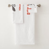 ユーモアあふれる蚊の昆虫イラスト バスタオルセット (インサイチュ)