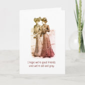ユーモアあふれる親しい友達へのグリーティングカード カード (正面)