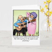 ユーモアあふれる記念日カード "Spectickles" カード (黄色い花)