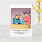 ユーモアあふれる記念日グリーティングカード カード (黄色い花)