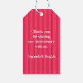 ユーモアあふれる記念日パーティーのおしゃれなムース雑貨 ギフトタグ (裏面)