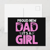 ユーモアあふれる誇らしい新パパへのギフト 男性へ 父の日 シーズンポストカード (正面/裏面)