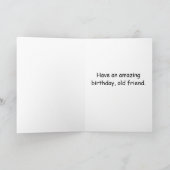 ユーモアあふれる誕生日カード おもしろいメッセージ入り カード (内部)