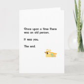 ユーモアあふれる誕生日プレゼント　年齢を重ねるということ カード (正面)