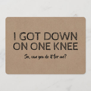 ユーモアあふれる誠実なブライズメンまたはベストマンの提案 招待状