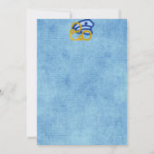 ユーモアあふれる警察署長退職招待状 招待状 (裏面)