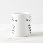 ユーモアあふれる退職生物教師の感謝状 コーヒーマグカップ (中央)