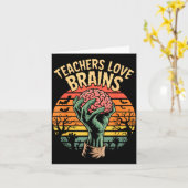 ユーモアあふれる鍵の名言 すべての教師が愛する脳がクールなホール カード (黄色い花)