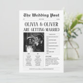 ユーモアあふれる長い物語を短くした結婚式 セーブザデート (スタンド正面)