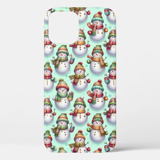 ユーモアあふれる雪だるま Case-Mate iPhoneケース (裏面)