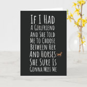 ユーモアあふれる馬のカード　男性・コウボーイ・彼・思春期の少年に最適 カード (黄色い花)