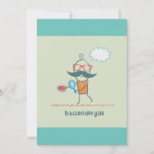 ユーモアあふれる髭の大きな細菌学者 招待状 (正面)